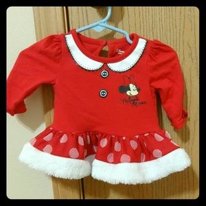 0-3M Minnie Mouse Glitter Top